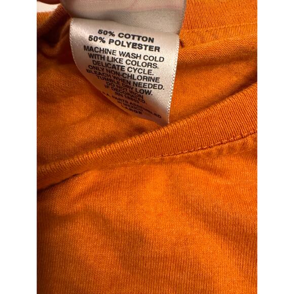 Y2K Vtg Cheetos Graphic T-Shirt Orange Sz L Unisex Cotton/Poly Blend - Picture 5 of 6